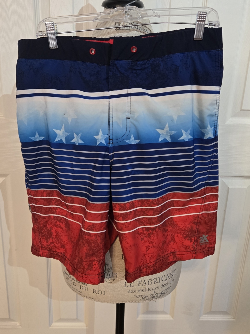 ZeroXposur Red, White & Blue Star Stripe Board Shorts